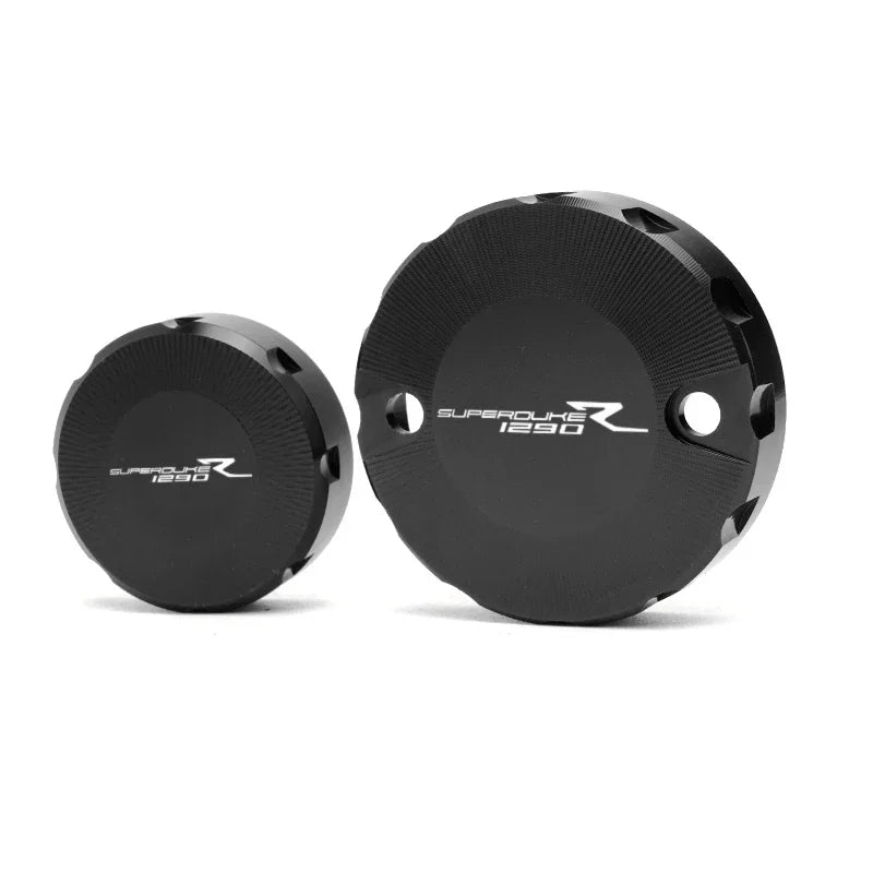 Couvercles de réservoir de liquide de frein avant et arrière en aluminium CNC pour KTM 1290 Super Adventure / 1290 SAS / 1290 Super ADV R/T / 1290 Adventure. - rideshopparts
