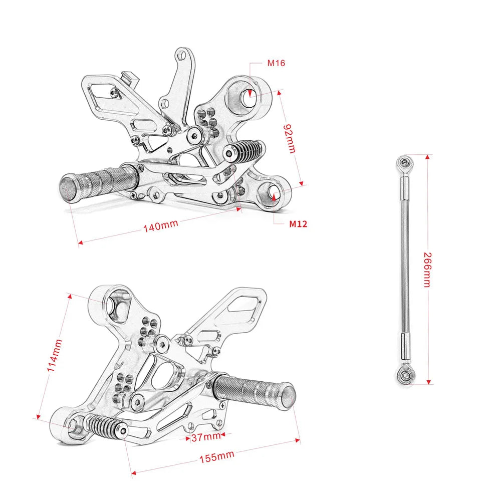Commande recule pour Yamaha MT09/ FZ09 2013-2017 Yamaha XSR 900 2013-2016