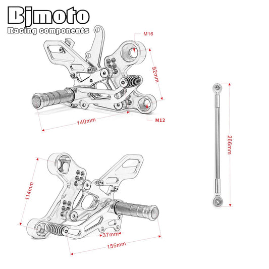 Commande recule pour Yamaha MT09/ FZ09 2013-2017 Yamaha XSR 900 2013-2016