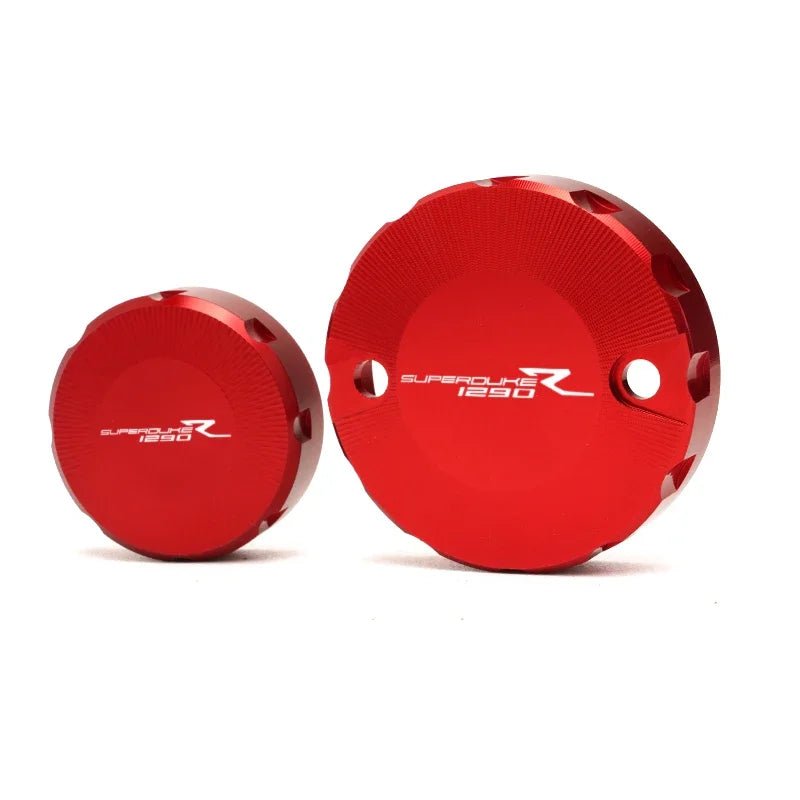 Couvercles de réservoir de liquide de frein avant et arrière en aluminium CNC pour KTM 1290 Super Adventure / 1290 SAS / 1290 Super ADV R/T / 1290 Adventure. - rideshopparts