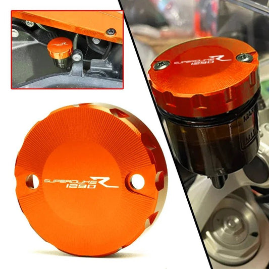 Couvercles de réservoir de liquide de frein avant et arrière en aluminium CNC pour KTM 1290 Super Adventure / 1290 SAS / 1290 Super ADV R/T / 1290 Adventure. - rideshopparts