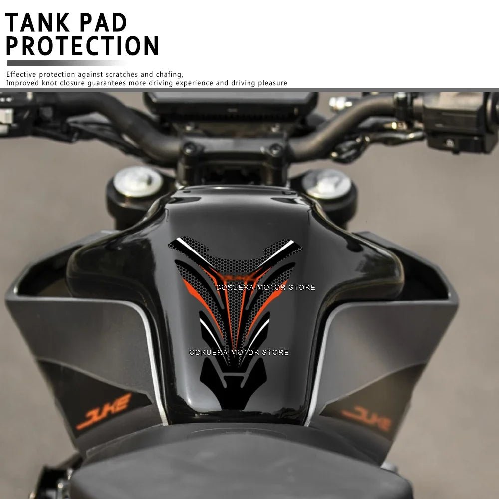 Patch Antidérapant Réservoir Moto – Kit 2 Pièces Résine Noir pour KTM Duke 125/200/390/690/990/1290 - rideshopparts