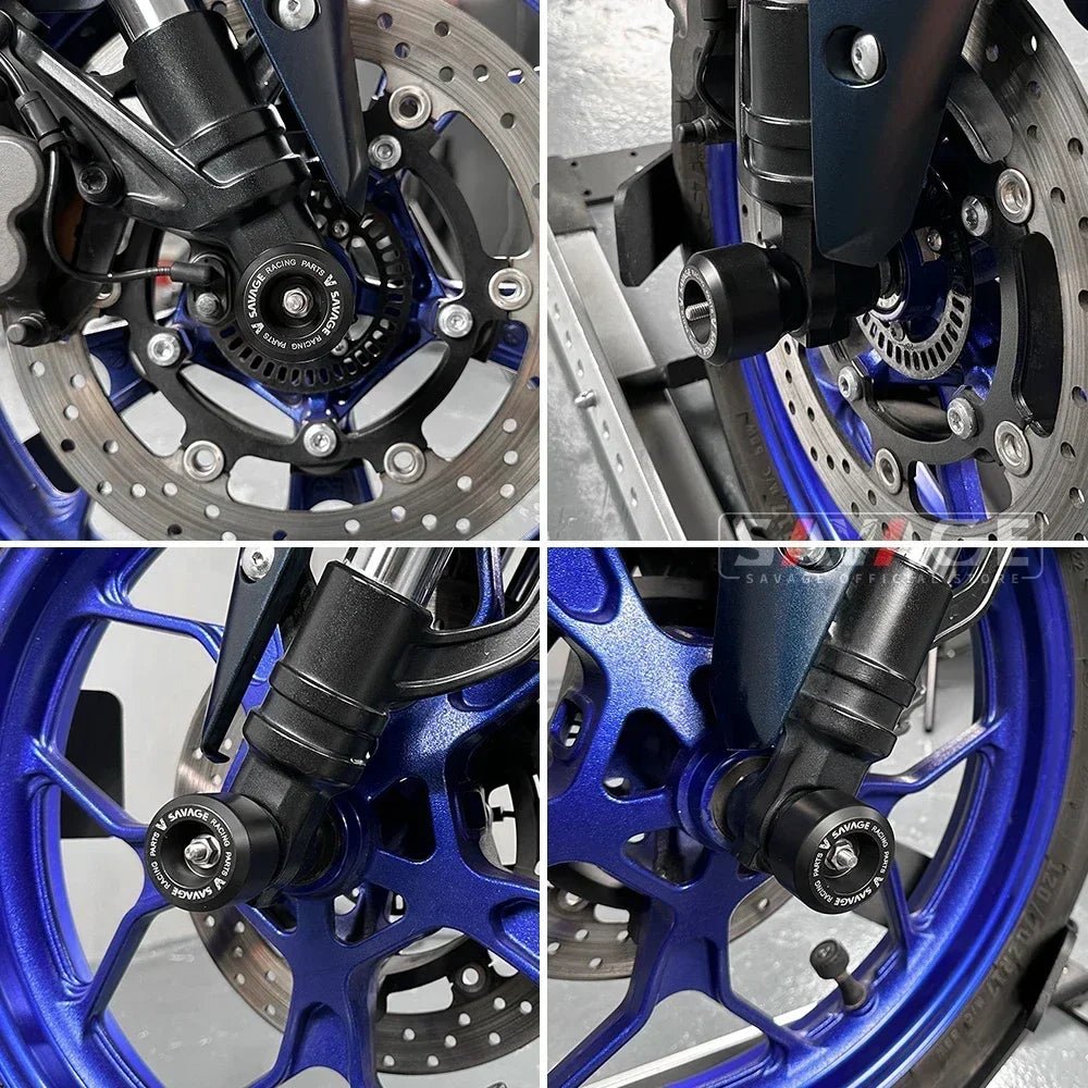 Protection Axe de Roue Moto SAVAGE – YAMAHA MT - 03 / MT - 25 / YZF - R3 / R25 (2014 - 2025) - rideshopparts